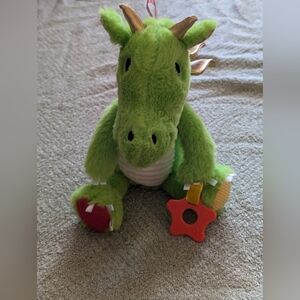 Green Plush Dragon Toy